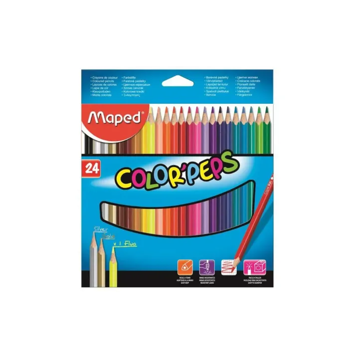 maped Crayons de couleur Color Peps 24 pièces