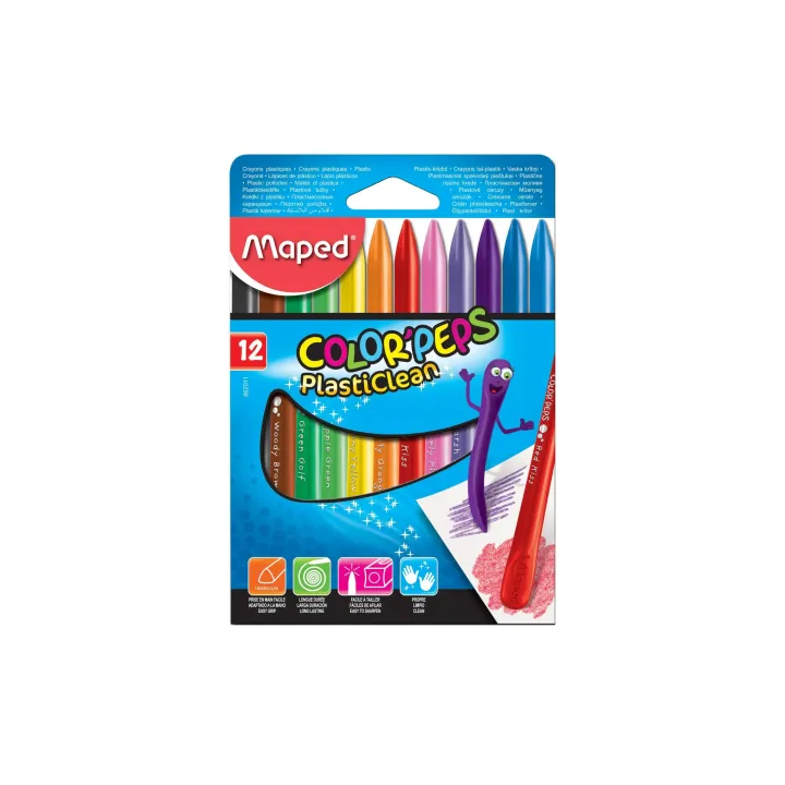 maped Crayons de couleur Plasticlean 12 pièces