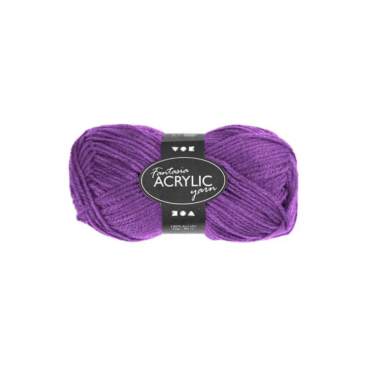 Creativ Company Laine Acrylique 50 g Violet