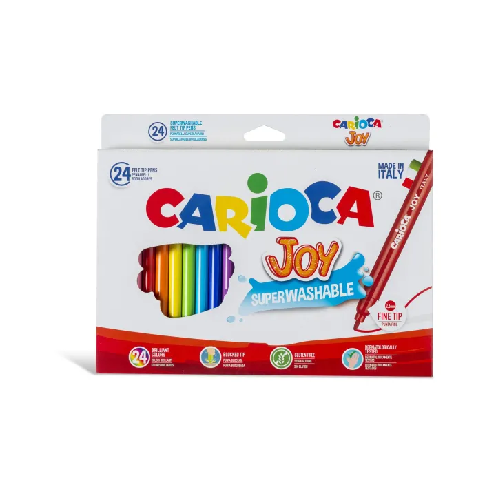 Carioca Feutres de coloriage Joy 24 pièces, multicolores