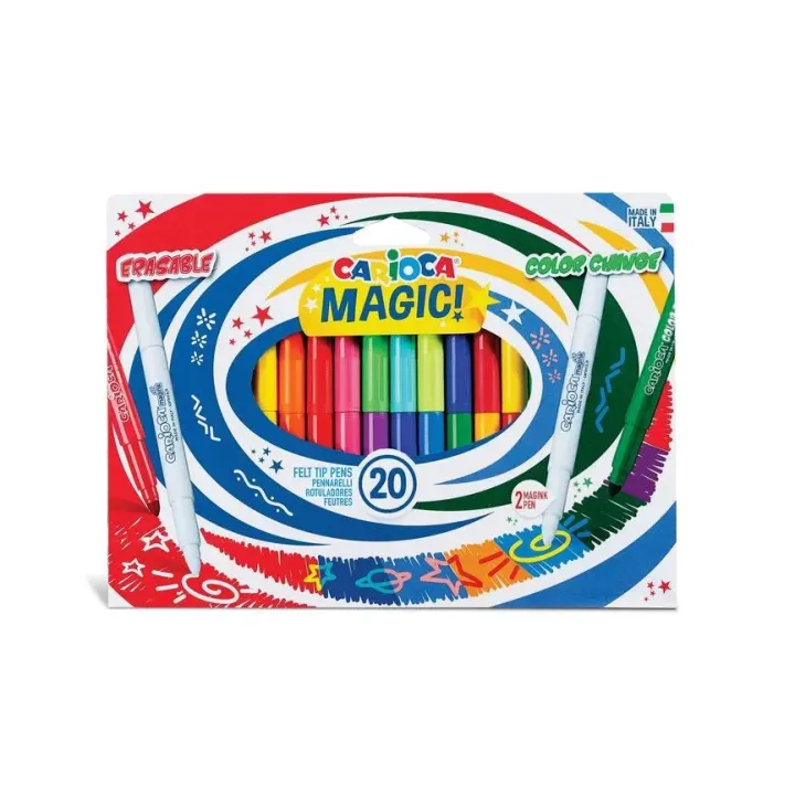 Carioca Feutres de coloriage Magic Markers 20 pièces, .