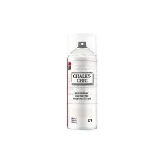 Marabu Peinture spray à la craie Chalky-Chic 400 ml, Blanc