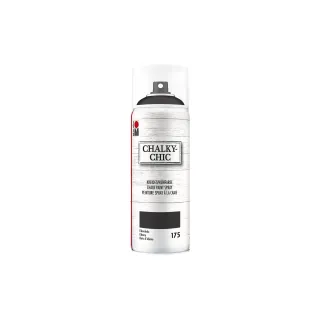 Marabu Peinture spray à la craie Chalky-Chic 400 ml, Noir