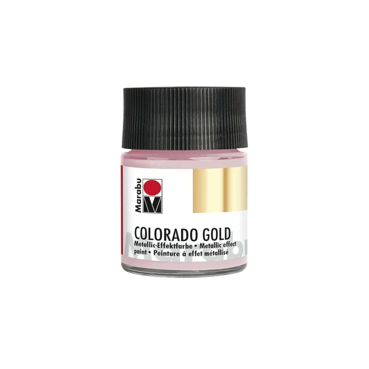 Marabu Peinture métallisée Colorado Gold 50 ml, Rose