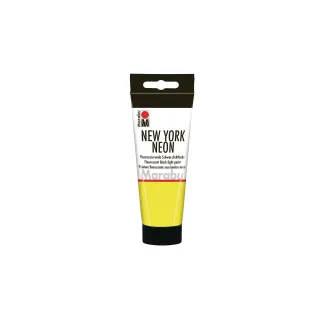 Marabu Peinture fluorescente sous lumière noire New York Neon 100 ml, Jaune