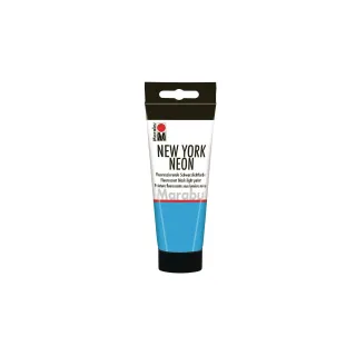 Marabu Peinture fluorescente sous lumière noire New York Neon 100 ml, Bleu