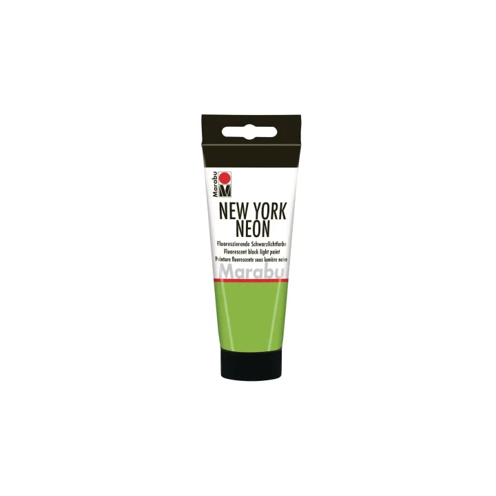 Marabu Peinture fluorescente sous lumière noire New York Neon 100 ml, Vert