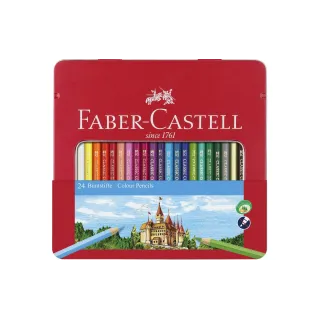 Faber-Castell Crayons de couleur Hexagonal Étui métallique de 24 pièces