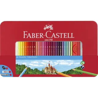 Faber-Castell Crayons de couleur Hexagonal Étui métallique de 60