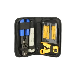 Delock Outil de réseautage Kit doutils réseau avec testeur de câbles