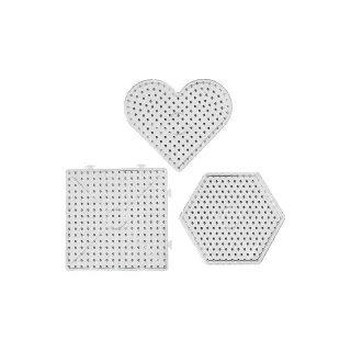 Creativ Company Plaques pour perles à repasser Jumbo Transparent