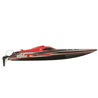 Amewi Bateau à moteur ALPHA 4-6S Rouge ARTR