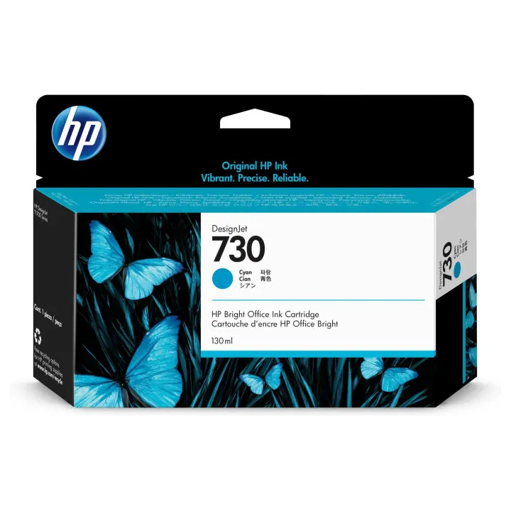 HP Encre Nr. 730 (P2V62A) Cyan