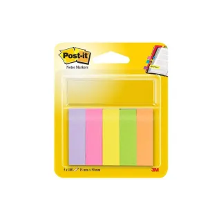 Post-it Marque-page Post-it 15 mm x 50 mm Multicolore