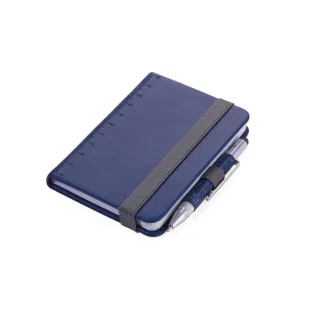 Troika Carnet de notes LILIPAD LILIPUT A7, Vierge, Bleu foncé