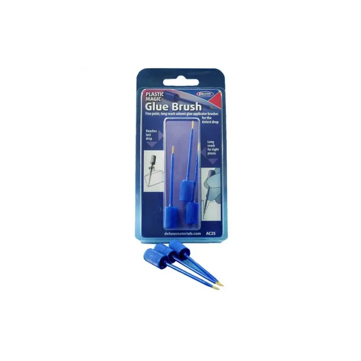 Deluxe Materials Pinceau à colle Plastic Magic Glue Brush 1 Pièce-s, Bleu