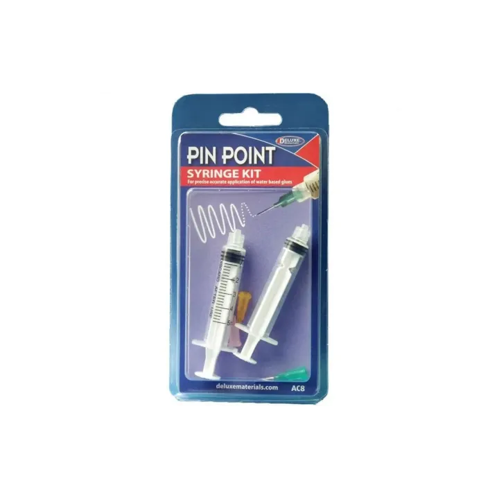 Deluxe Materials Distributeur doseur Pin Point Syringe Kit 1 Pièce-s, Transparent