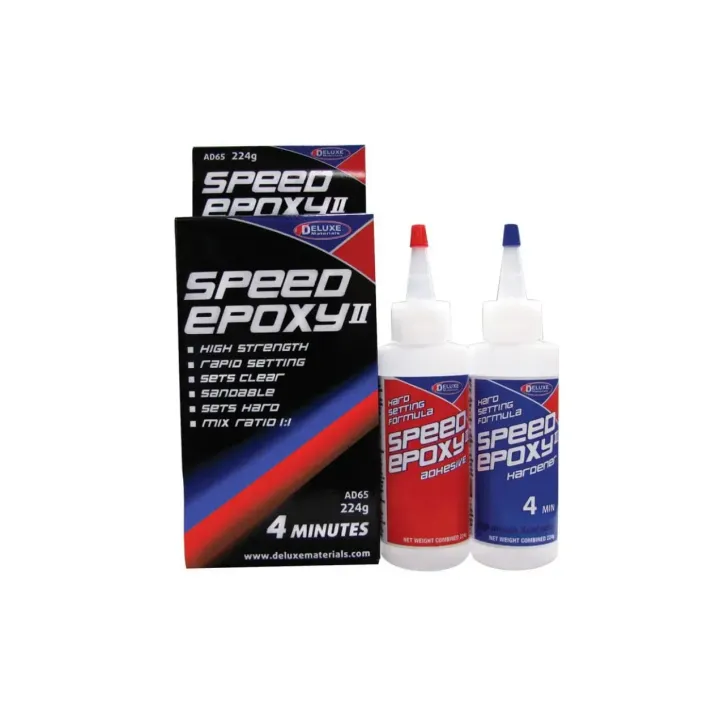 Deluxe Materials Colle pour modélisme Speed Epoxy II 4 min 224 g