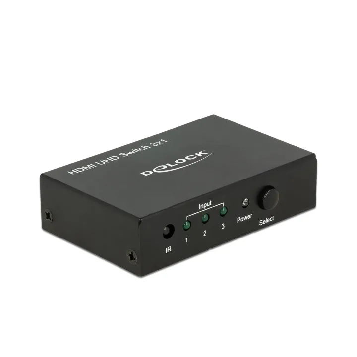 Delock HDMI UHD Switch 3x HDMI in - 1x HDMI out 4K-60Hz