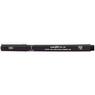 Uni Fineliner PIN 0.05 mm, Noir