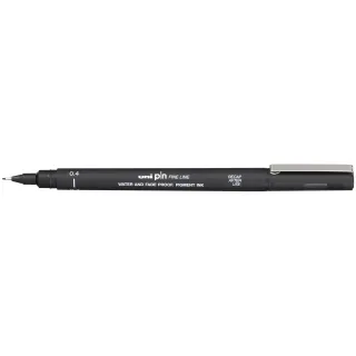 Uni Fineliner PIN 0.4 mm, Noir