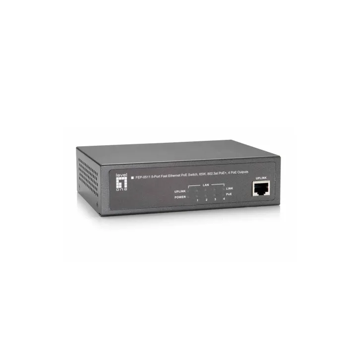 LevelOne PoE+ Switch FEP-0511 120W 4 Port