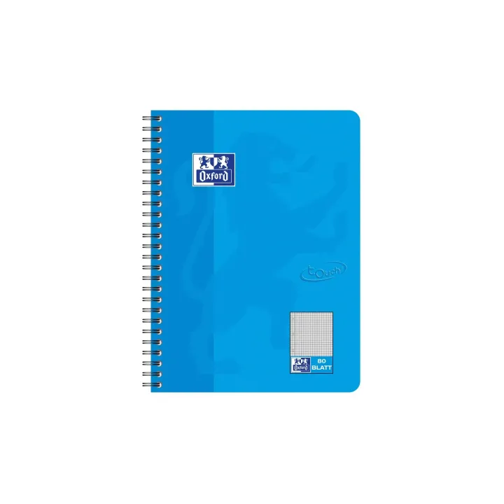 Oxford Carnet de notes Bloc-notes Touch College, B5, quadrillé, bleu marine