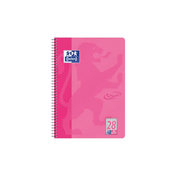 Oxford Carnet de notes Carnet de notes Touch college, A4, quadrillé, rose