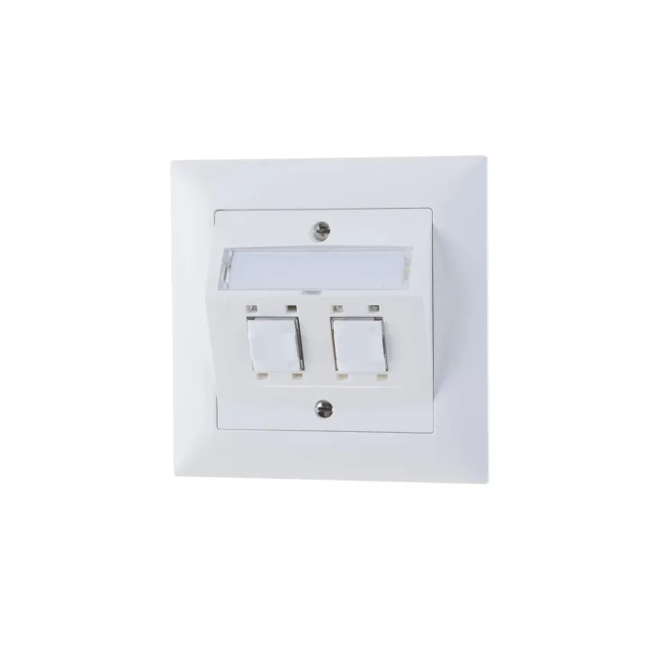 Feller EDIZIOdue Prise réseau UP 2x RJ45 Cat. 5e blindé