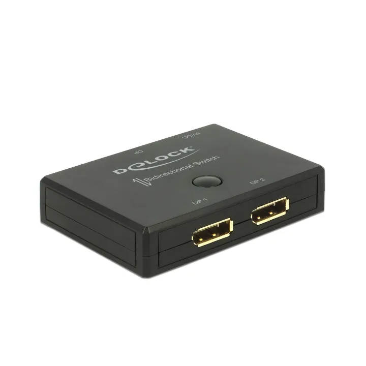 Delock Boîte de commutation Displayport 2in-1Out, 2Out-1In, 4K-60Hz