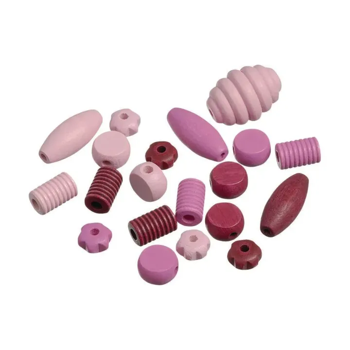 Knorr Prandell Billes de bois Mix 1 20 pcs, Rosa  Rose