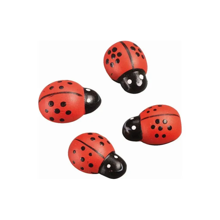 Knorr Prandell Décoration à éparpiller 2.5 cm Coccinelle 3D, 10 pièces