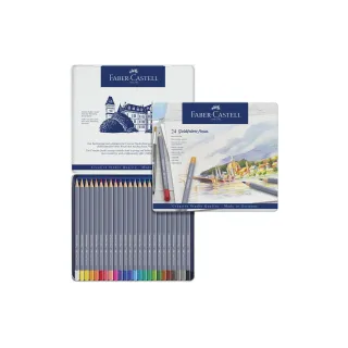 Faber-Castell Crayons de couleur Étui métallique de 24 pièces Goldfaber