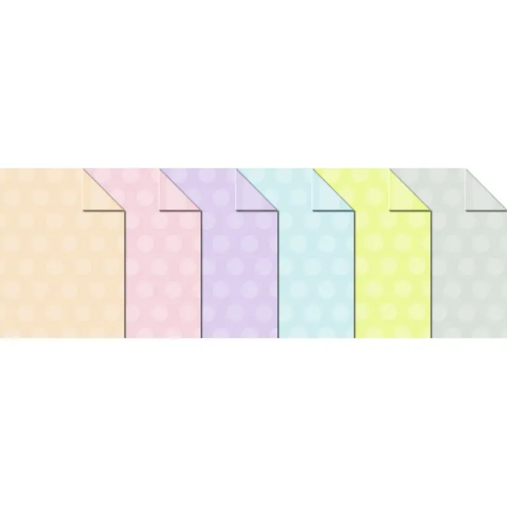 URSUS Bloc de papier à motif Polka Dots and Stripes 1 pièce, multicolore