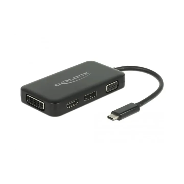 Delock Multiadaptateur 63929 USB-C – DP-DVI-D-HDMI-VGA