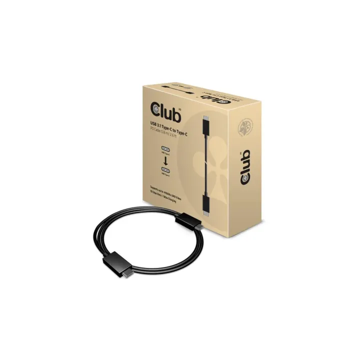 Club 3D Câble USB 3.1  USB C - USB C 0.8 m