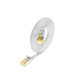 SLIM Câble patch slim  Cat 6A, U-FTP, 0.25 m, Blanc