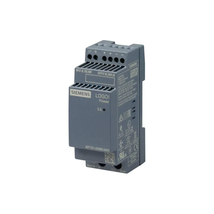 Siemens Blocs d’alimentation pour rail DIN  31.2 W, 24 V