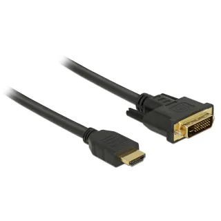 Delock Câble HDMI – DVI, 1.5 m, bidirectionnel