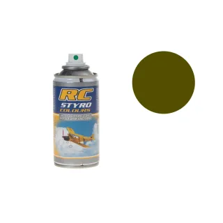 Ghiant Aérosol pour plastique RC STYRO Vert olive 313 150 ml