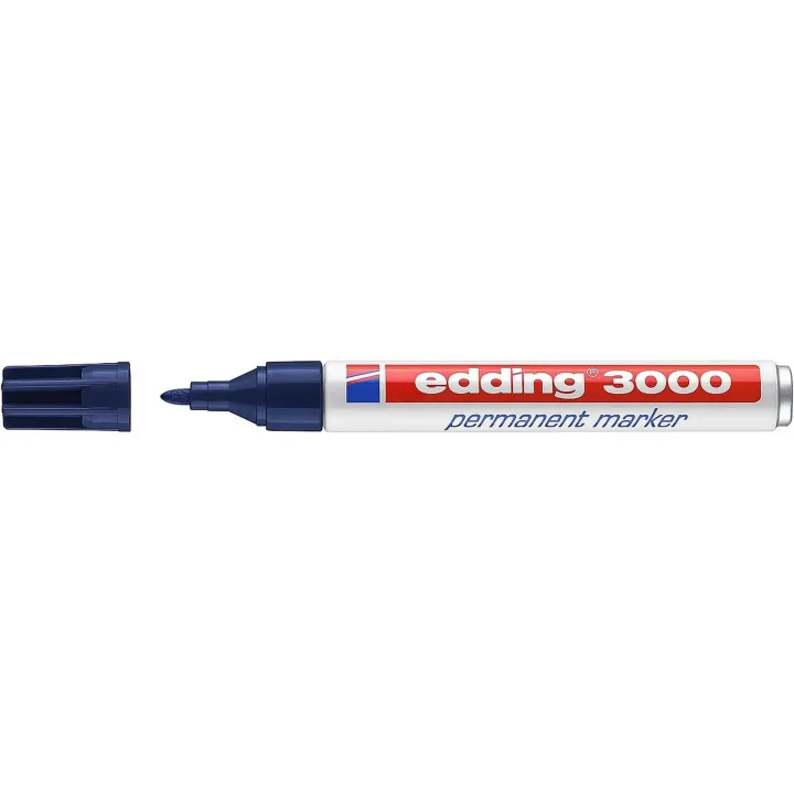 edding Marqueur indélébile 3000 bleu foncé