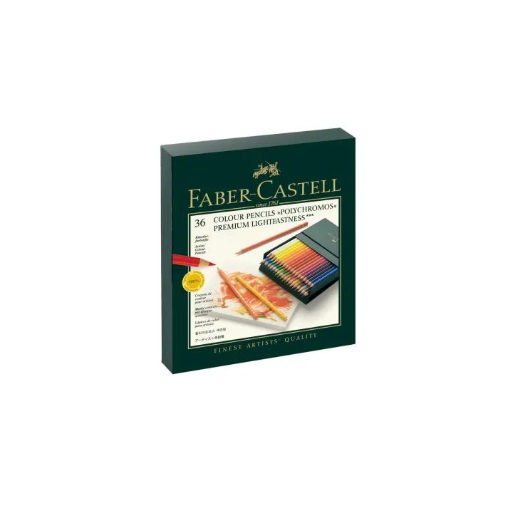 Faber-Castell Crayons de couleur Polychromos Boîte de 36 Studio