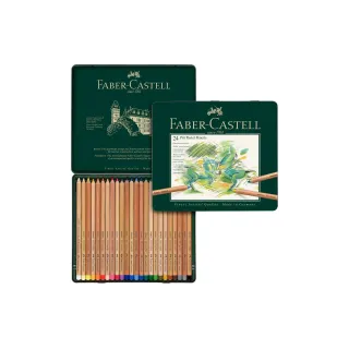 Faber-Castell Crayons de couleur Pitt Pastel Étui métallique de 24 pièces