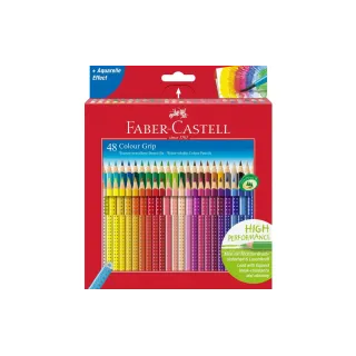 Faber-Castell Crayons de couleur Colour Grip Etui carton de 48