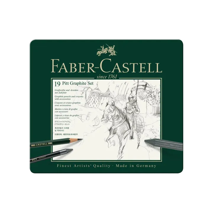 Faber-Castell Crayon graphite Faber-Castell PITT Étui métallique de 19