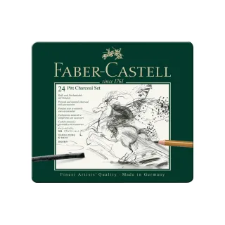 Faber-Castell Crayon graphite Faber-Castell PITT Étui métallique de 24 pièces