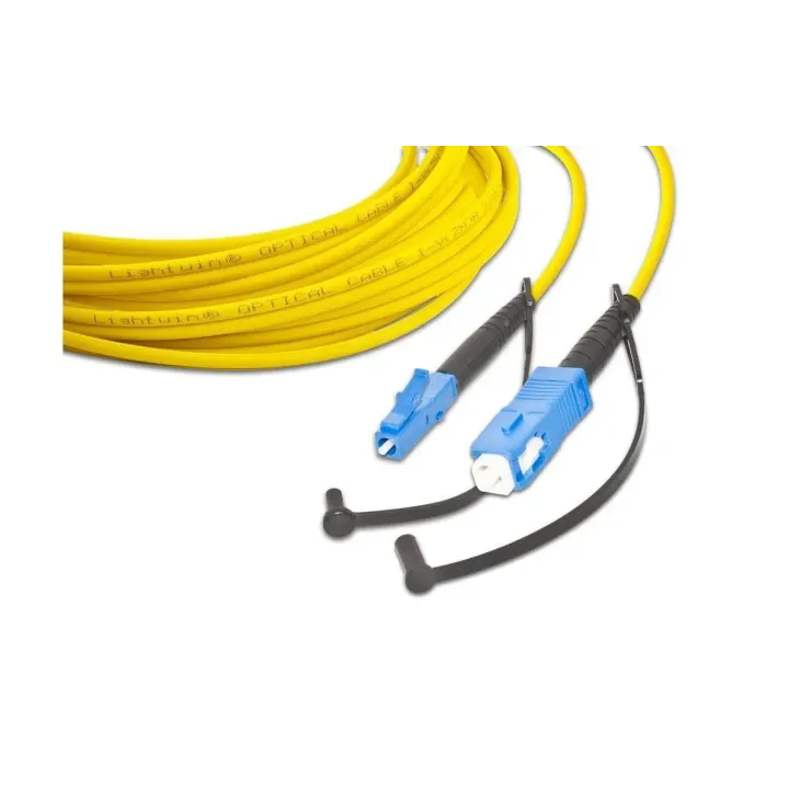 Lightwin Câble patch à fibre optique Singlemode LC – SC, OS2, Simplex, 15 m