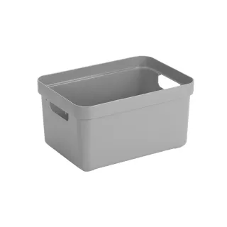 Sigma Home Boîte de rangement 13 l Gris clair