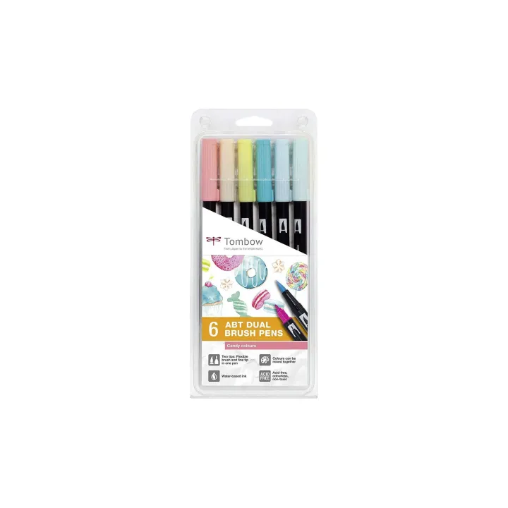 Tombow Feutres de coloriage Candy Colours Multicolore