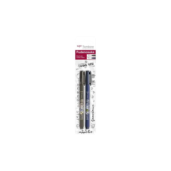 Tombow Fineliner Fudenosuke WS-BH - BS Blister de 2